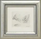 KĄPIEL by Eugeniusz Zak, miękki werniks, papier welinowy z filigranem, sold Apr 2019