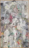 Krystyna Cękalska, KOBIETY, 1960, olej, płótno