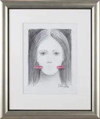 Rafał Olbiński, BEZ TYTUŁU, ołówek, pastel, papier