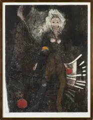 Konrad Srzednicki, Ewa, 1969, techniki metalowe barwne mieszane