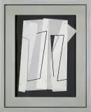 Maciej Szańkowski, Collage, 1994, collage: kalka techniczna, tusz pióro, zszywki