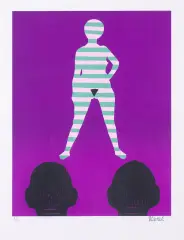 Marek Żuławski, ZUZANNA I STARCY, 1975, litografia barwna, papier