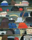 Jan Tarasin, MAGAZYN, 1990, olej, płótno