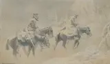 Józef Ryszkiewicz, LEGIONIŚCI W POCHODZIE, 1914-1918, ołówek, papier