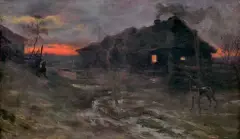 Henryk Weyssenhoff, PRZECZUCIE, przed lub 1893, olej, płótno