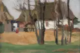 Witold Wojtkiewicz, POCHMURNY DZIEŃ, 1903, olej, tektura