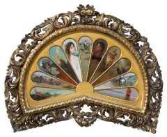 Józef Brandt, WACHLARZ MALOWANY, 1880-1890, olej, drewno