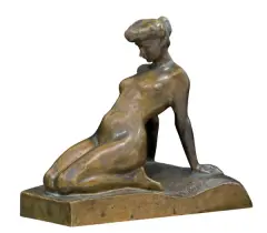 Edward Wittig, AKT KOBIECY – SFINKS, model 1904, brąz