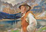 Stanisław Górski, GÓRAL NAD MORSKIM OKIEM, pastel, karton