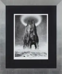 Zdzisław Beksiński, BEZ TYTUŁU, 2003, grafika komputerowa, papier
