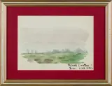 Jerzy Duda-Gracz, PEJZAŻ Z NATURY (KARTKA ZE SZKICOWNIKA)