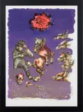Z CYKLU ILUSTRACJI DO „FOLWARKU ZWIERZĘCEGO” by Jan Lebensztejn, litografia, papier, sold Jan 2019