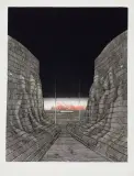 Andrzej Pietsch, MILCZENIE C, 1980, akwaforta, akwatinta, papier