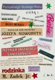 Wisława Szymborska, KARTKA NOWOROCZNA, kolaż, karton