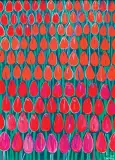 CZERWONE TULIPANY by Edward Dwurnik, 2008, akryl, płótno, sold Dec 2018