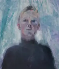 CHŁOPIEC Z – IDŹ I PATRZ by Norman Leto, 2009-2018, olej, płótno, sold Dec 2018