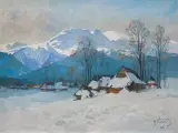 Michał Stańko, TATRY. WIDOK NA GIEWONT, 1965, olej, płótno
