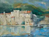 Roman Kramsztyk, PEJZAŻ Z COLLIOURE, ok. 1925, olej, płótno