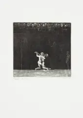 Jacek Gaj, TANIEC II, 1965, miedzioryt, papier