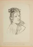 Portret kobiety by Oskar Kokoschka, litografia, papier, offered Nov 2018