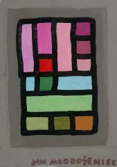 Jan Mlodozeniec, BEZ TYTUŁU, gwasz, papier