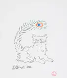 Rafał Olbiński, BEZ TYTUŁU, 2017, ołówek, kredka, papier