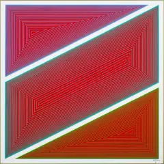 Richard Anuszkiewicz, BEZ TYTUŁU, 1968, serigrafia na płycie metalowej