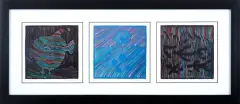 TRYPTYK by Jan Dobkowski, 1984, serigrafia barwna, papier, sold Oct 2018