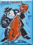 BASISTA by Edward Dwurnik, 2017, akryl, płótno, sold Oct 2018