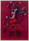 TANGO ARGENTYŃSKIE by Irena Janczewska-Bachtin, 2003, pastel, papier, sold Oct 2018