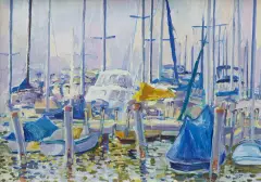 Roman Orłow, BEZ TYTUŁU, 1988, olej, płótno naklejone na tekturę