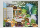 UCZTA – Z CYKLU KIESZONKOWA DŻUNGLA by Jacek Yerka, 2018, kredki barwne, ołówek, karton, sold Oct 2018