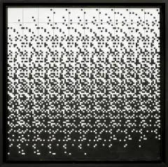 Ryszard Winiarski, CHANCE IN GAME FOR ONE, 1980, akryl, ołówek, płótno