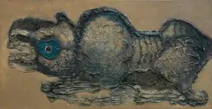 Jan Lebensztejn, LE MASSIF, ok. 1965, olej, płótno