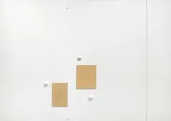 DWAJ MNISI Z SERII WĘDROWIEC by Koji Kamoji, 2004, akryl, kredka, collage, płyta pilśniowa, offered Oct 2018