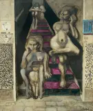 Jan Lebensztejn, ATTENTE, 1968, akryl, płótno