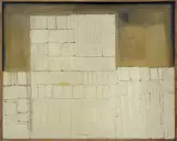 Alfons Mazurkiewicz, BUDOWA BIAŁA, 1962, olej, płótno