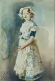 Julian Fałat, DZIEWCZYNA W BIAŁYM FARTUSZKU
