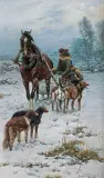 Bohdan Kleczyński, POWRÓT, 1887, olej, deska mahoniowa