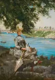 Paweł Merwart, NAD SEKWANĄ, olej, deska