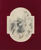 Józef Mehoffer, KOMPOZYCJA ALEGORYCZNA, lata 1892-1893, ołówek, papier