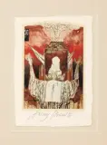 PSALM 50, 8 by Andrzej Strumiłło, inkografia, papier czerpany, sold Sep 2018