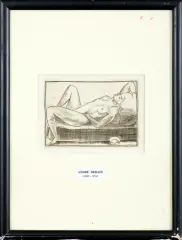 Adeline Jaeger, AKT NA KANAPIE, 1948, akwaforta, papier