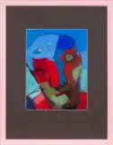 Stasys Eidrigevičius, Wstąpienie do nieba, 2003, pastel, papier
