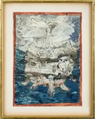 Jan Lebensztejn, Bez tytułu, 1965, akwarela, gwasz, papier