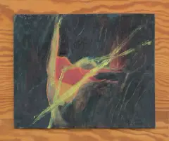 BEZ TYTUŁU by Erna Rosenstein, 1994, technika mieszana, sklejka, sold Jun 2018