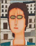 Jerzy Nowosielski, PORTRET KOBIETY W OKULARACH