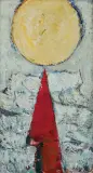 Aleksander Kobzdej, KŁUJĄCY SŁOŃCE I (ZAGŁADA), 1964, olej, płótno