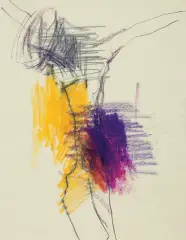 Jacek Sempoliński, UKRZYŻOWANY U ŚW. ANNY, 2007, pastel, papier kremowy