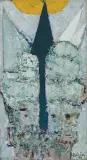 Aleksander Kobzdej, KŁUJĄCY SŁOŃCE II (ZAGŁADA), 1964, olej, płótno